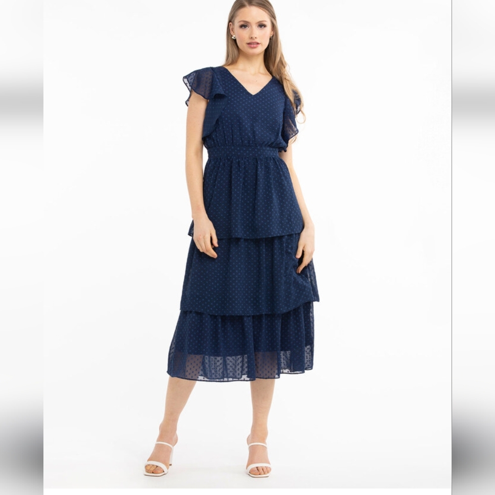 Ricki's Navy Blue Tiered Dress